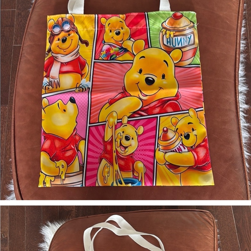 Colorful Winnie the Pooh Tote Bag